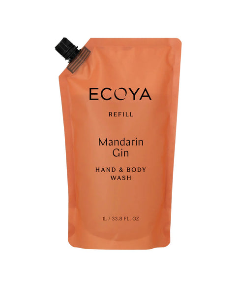 Ecoya Bodycare Mandarin Gin Hand & Body Wash Refill