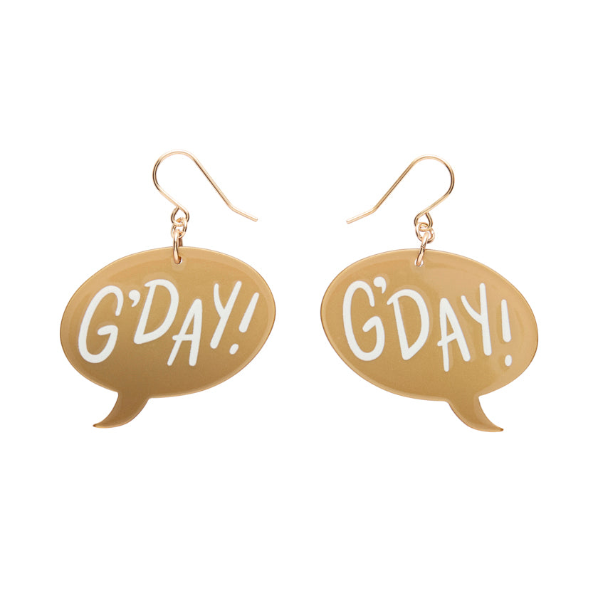 ERSTWILDER - G'DAY Drop Earrings - Gold