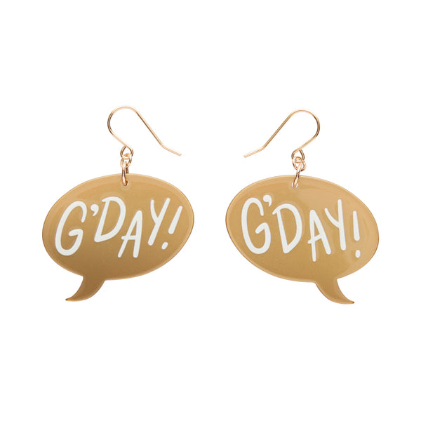 ERSTWILDER - G'DAY Drop Earrings - Gold