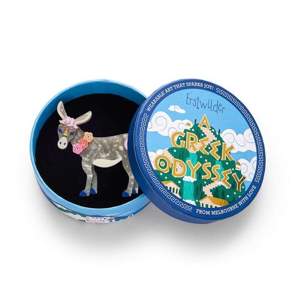 ERSTWILDER - Devoted Donkey Brooch