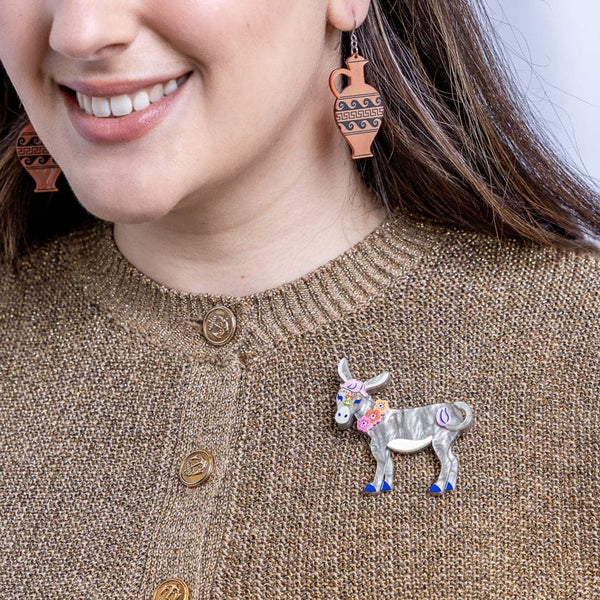 ERSTWILDER - Devoted Donkey Brooch