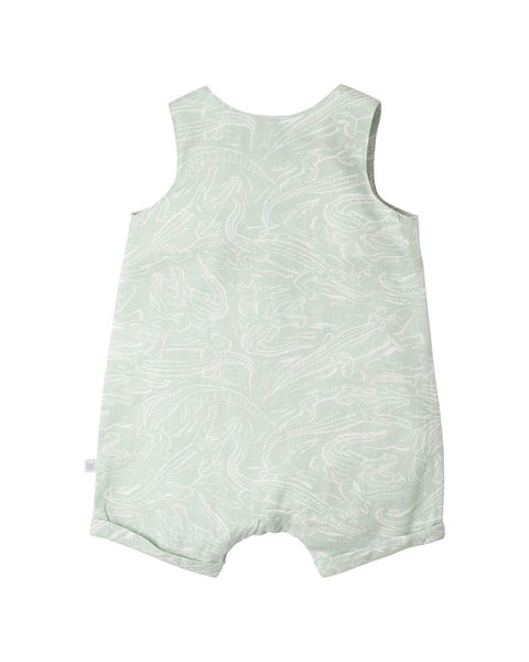 Fox & Finch Croc Print Romper