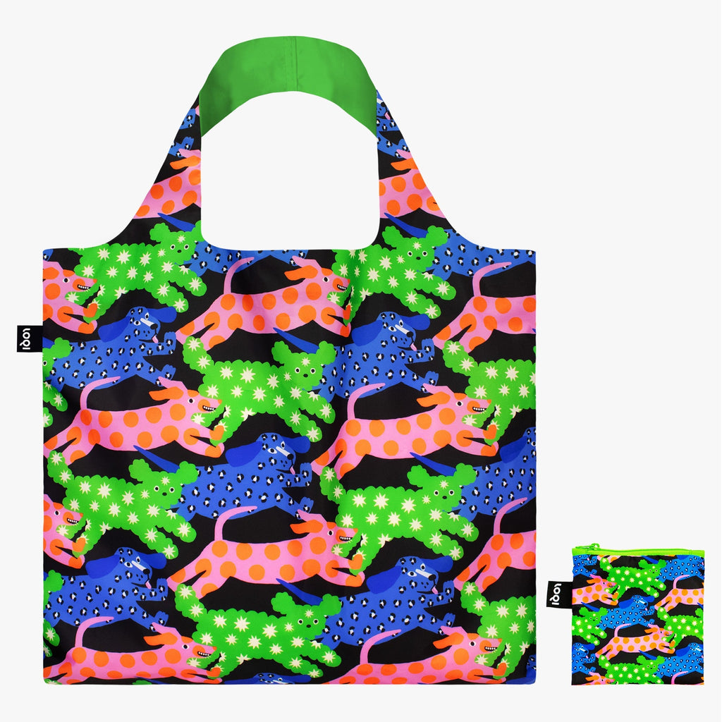 Shopper Bag LOQI - GLITTER POWER Dogs Recycled Bag