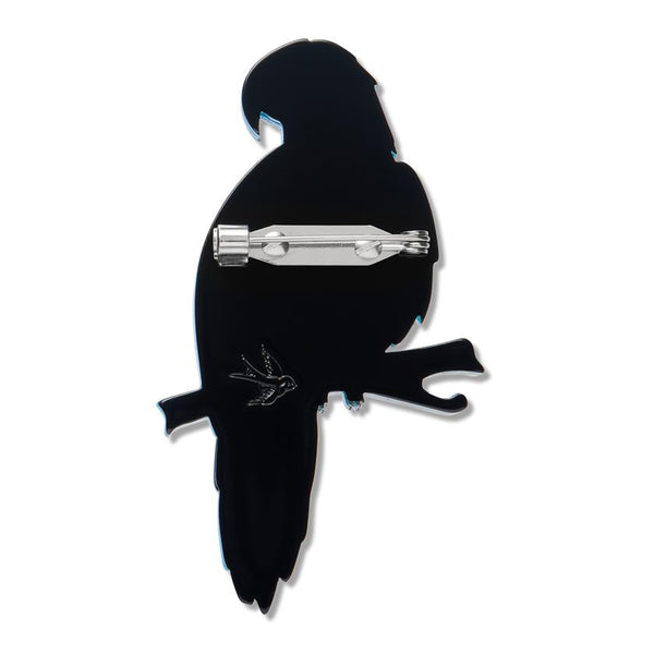 ERSTWILDER - Glaucous Macaw Brooch