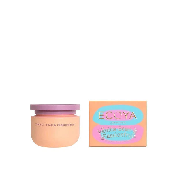 ECOYA High Summer Limited Edition Vanilla Bean & Passionfruit 150g Body Souffle