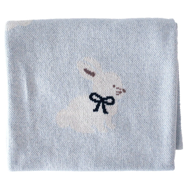 Alimrose Baby Bunny Blanket Blue
