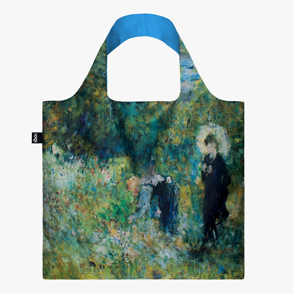 Reusable bag LOQI -  Pierre-Auguste Renoir  Woman with a Parasol in a Garden Recycled Bag