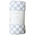 Alimrose Muslin Swaddle — Dove Grey Check
