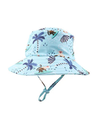 Minihaha Swim RILEY SWIM HAT WITH QUICK RELEASE NECK TIE