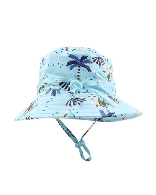 Minihaha Swim RILEY SWIM HAT WITH QUICK RELEASE NECK TIE
