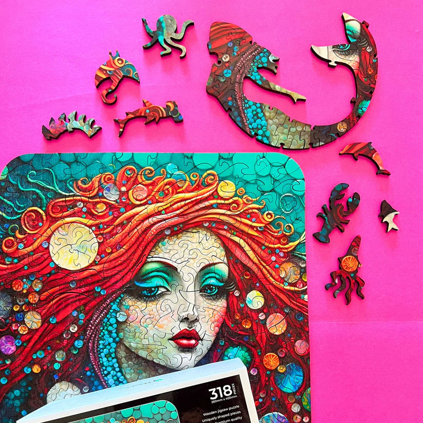 TWIGG Wooden Jigsaw Puzzle - 318 pieces - Mesmerising Mermaid