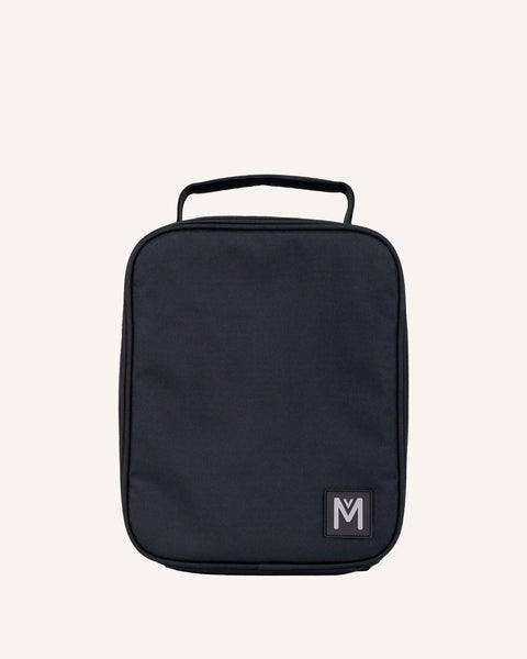 MontiiCo Large Insulated Lunch Bag - Black
