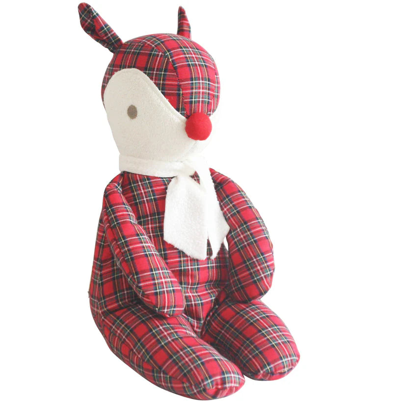 ALIMROSE - Christmas Baby Rudolph - 20cm Tartan