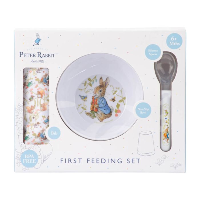 BEATRIX POTTER  PETER RABBIT FIRST FEEDING SET