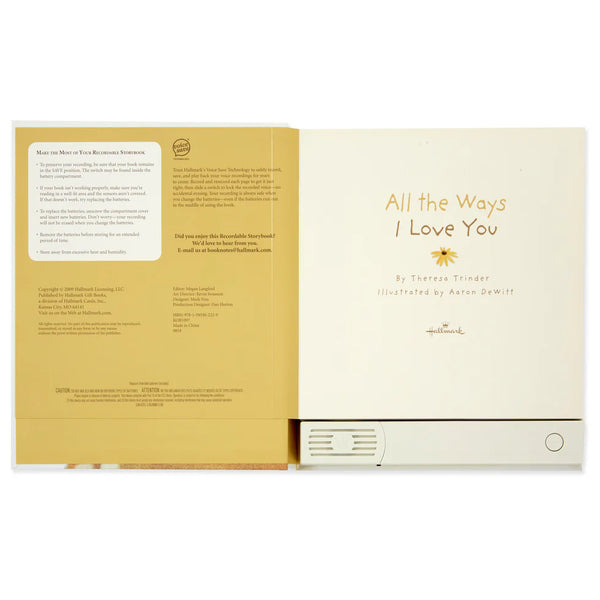 Recordable Storybooks All The Ways I Love You Recordable Storybook