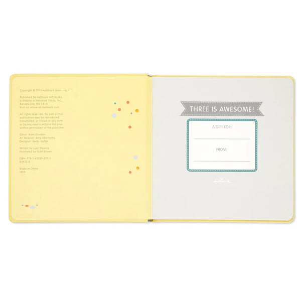 Books Three is Awesome! Birthday Book