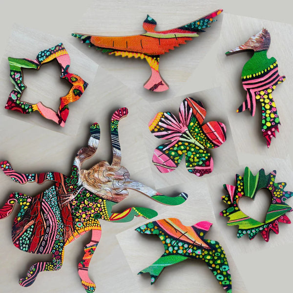 Twigg Wooden Puzzle - PowderPuff Lilly Pilly 248 piece- Naomi Malone