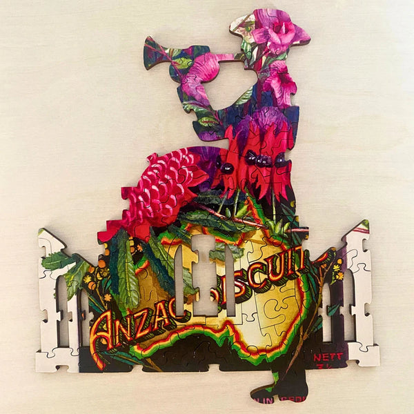 Twigg - Wooden Jigsaw Puzzle - 245 pieces - State Floral Emblems - Debra Meier
