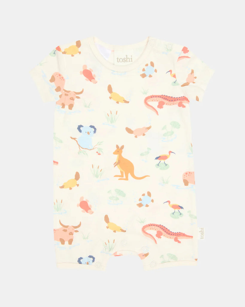 Toshi Onesie S/S Banjo - Kakadu Dawn