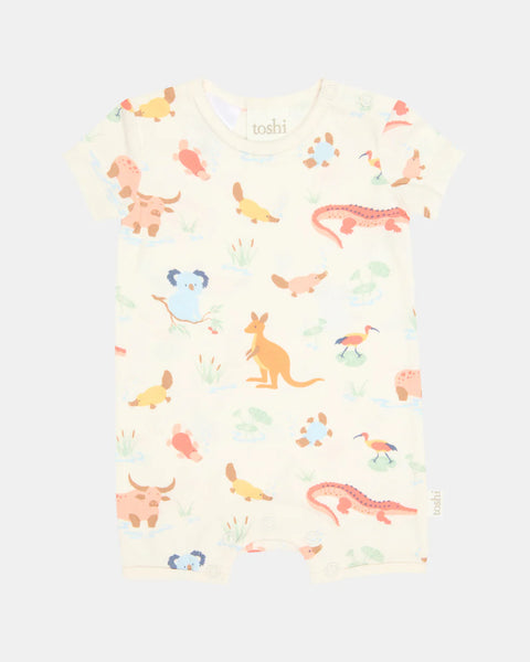 Toshi Onesie S/S Banjo - Kakadu Dawn