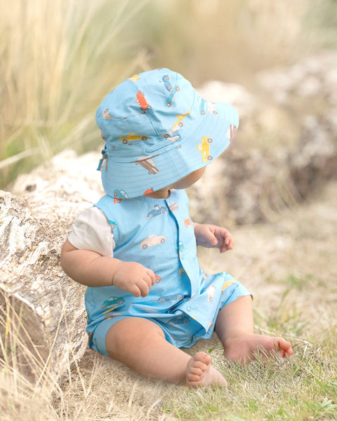 Toshi Romper Banjo - Fast Lane Cyan