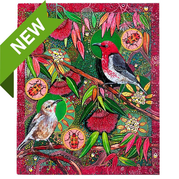 Twigg Wooden Puzzle - PowderPuff Lilly Pilly 248 piece- Naomi Malone