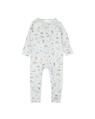 Minhaha Bébé FARM ECOCOSY LS ZIPSUIT