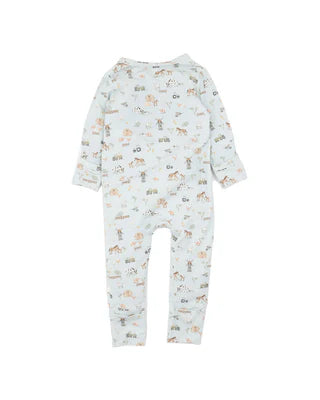 Minhaha Bébé FARM ECOCOSY LS ZIPSUIT