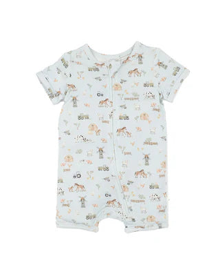 Minhaha Bébé FARM ECOCOSY SS ZIPSUIT