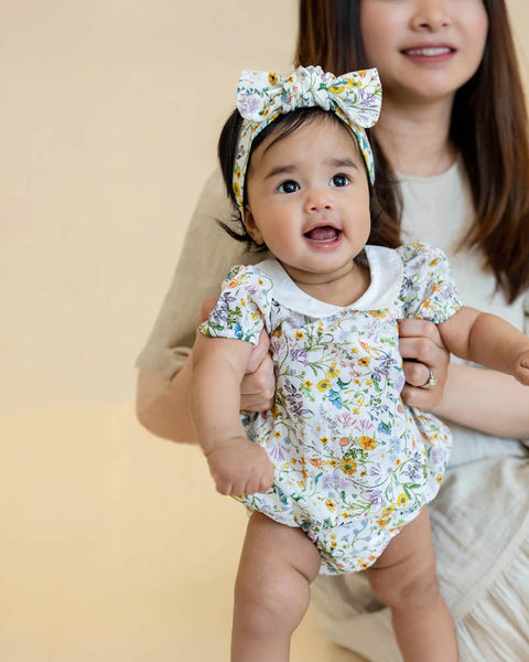 Minhaha Bébé ZARA PRIN COLLARED BODYSUIT