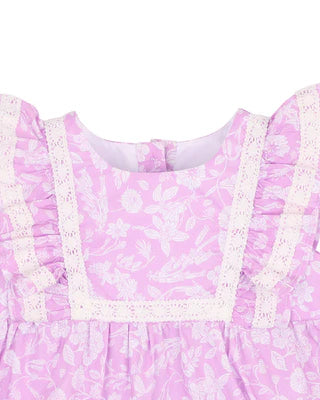 Minhaha Bébé ZARA LILAC PRINT ROMPER