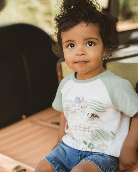 Minhaha Bébé CLAYTON FARM SCENE TEE
