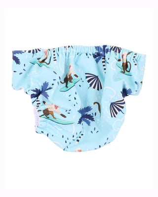 Minihaha Swim RILEY PRINT AQUA NAPPY