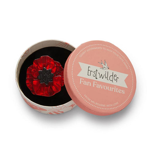 ERSTWILDER - Poppy Field Brooch