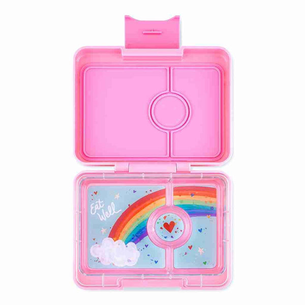 Yumbox Snack 3 Compartment Bento Box: Malibu Purple - Magical Unicorn