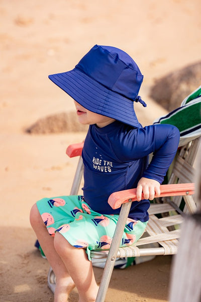 Minhaha BOYS NAVY LS RASH TOP 1-6 YRS