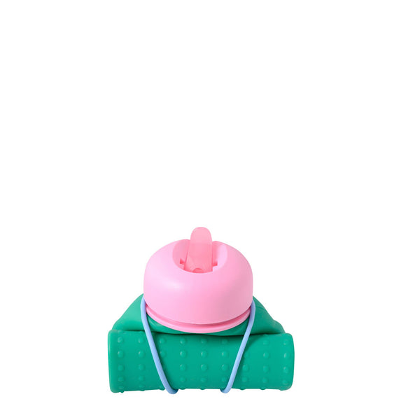 Rolla Bottle - Green, Pink + Dusty Blue