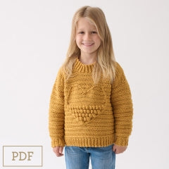 Cleckheaton Sweetheart Jumper Pattern — Midlands Merino 12 ply