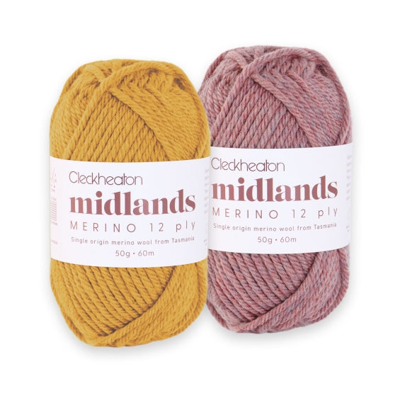 Cleckheaton Sweetheart Jumper Pattern — Midlands Merino 12 ply