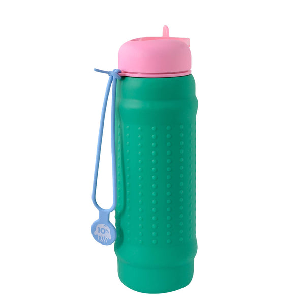 Rolla Bottle - Green, Pink + Dusty Blue