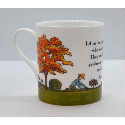 Red Tractor Designs - Bone China Mug A Day In The Garden