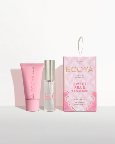 ECOYA : Holiday: Sweet Pea & Jasmine Two Piece Mini Duo Set