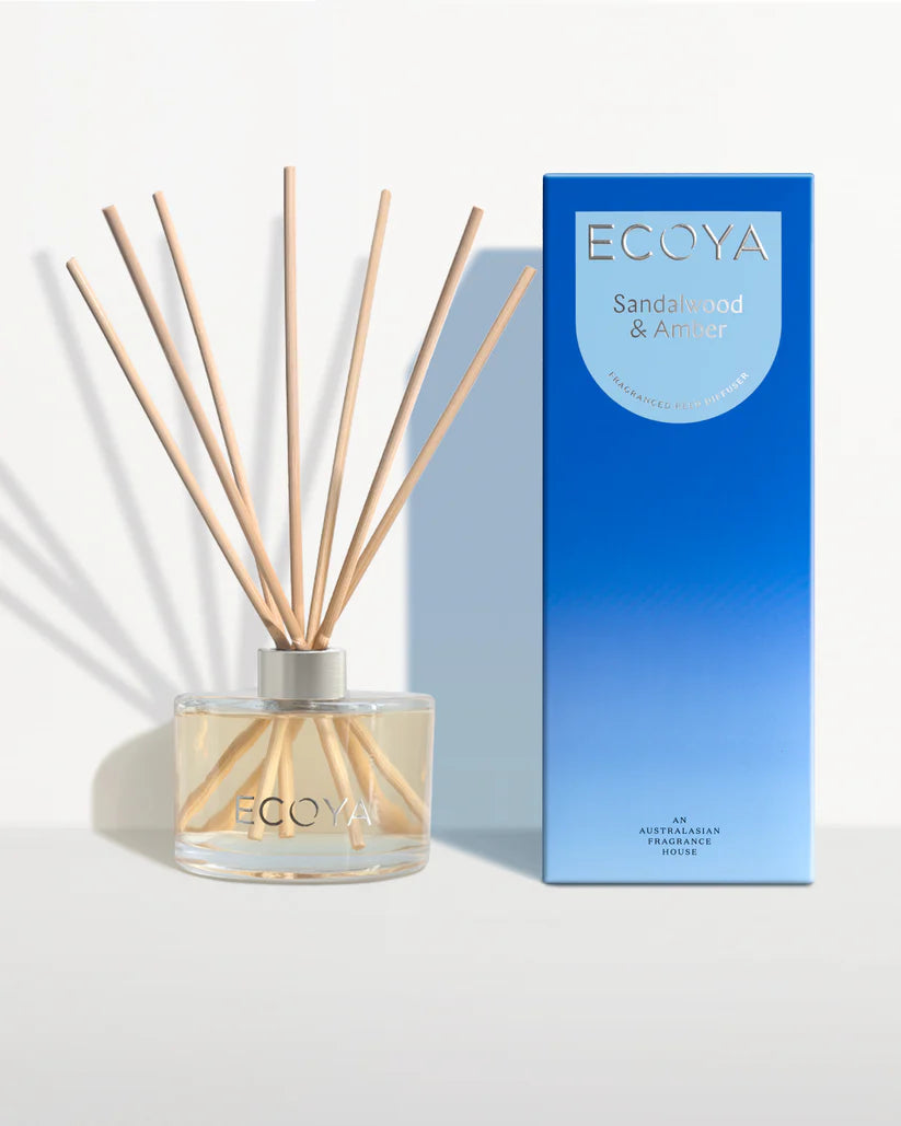 Ecoya Reed Diffuser 200ml — Sandalwood & Amber