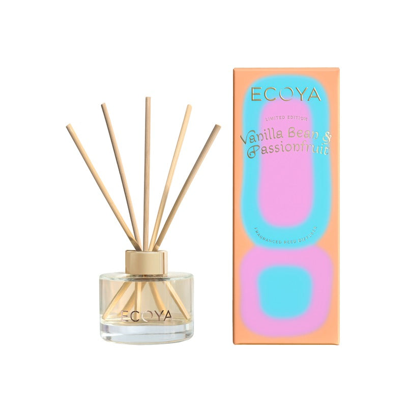 ECOYA High Summer Vanilla Bean & Passionfruit Mini Reed Diffuser