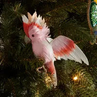 Christmas - GALAH FLYING BIRD SMALL PINK WHITE
