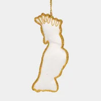 Christmas - YELLOW CRESTED COCKATOO HANGING TREE DECORATION