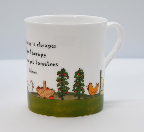 Red Tractor Designs - Bone China Mug Garden Therapy