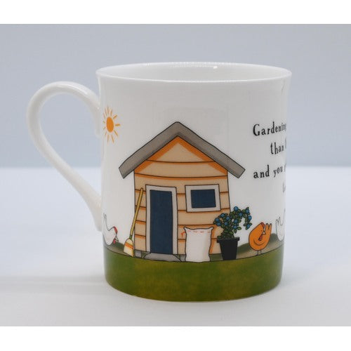 Red Tractor Designs - Bone China Mug Garden Therapy