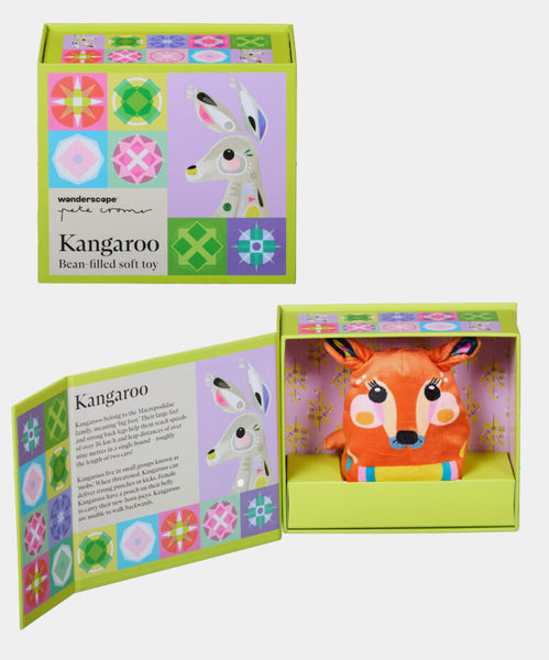 Wonderscope - Pete Cromer BEENIE TOY IN A BOX KANGAROO