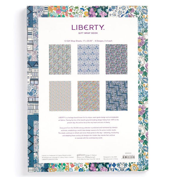 GALISON LIBERTY GIFT WRAP MULTI-COLOURED 21.6X0.6X29.6CM